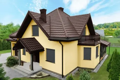 Idealne kolory elewacji do kasztanowego dachu - harmonia i styl
